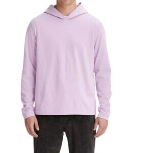 Vince Sueded Jersey Hoodie in Fox Glove – Size XL, New with Tags